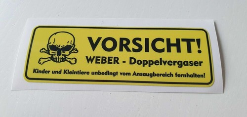 Vorsicht weber doppelvergaser - vorsicht,